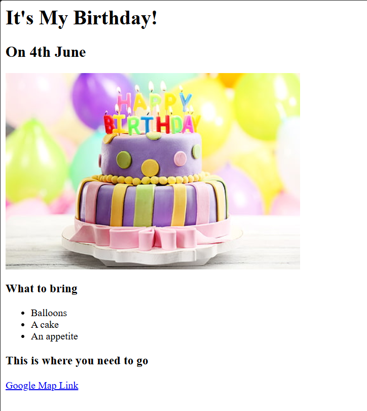 birthday invite project image